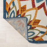 Cas abstract Bold Mandala High-low Indoor/outdoor Area Rug