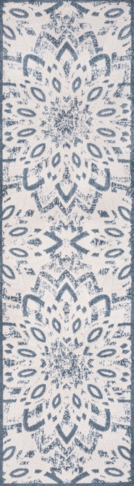 Cas abstract Bold Mandala High-low Indoor/outdoor Area Rug