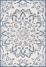 Cas abstract Bold Mandala High-low Indoor/outdoor Area Rug