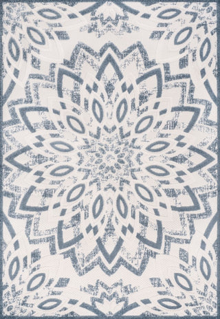 Cas abstract Bold Mandala High-low Indoor/outdoor Area Rug