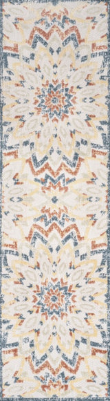 Cas abstract Bold Mandala High-low Indoor/outdoor Area Rug