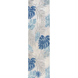 Monstera tropical Leaf High-low Indoor/outdoor Area Rug