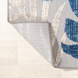 Monstera tropical Leaf High-low Indoor/outdoor Area Rug