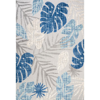 Menton tropical Leaf High-low Indoor/outdoor Area Rug