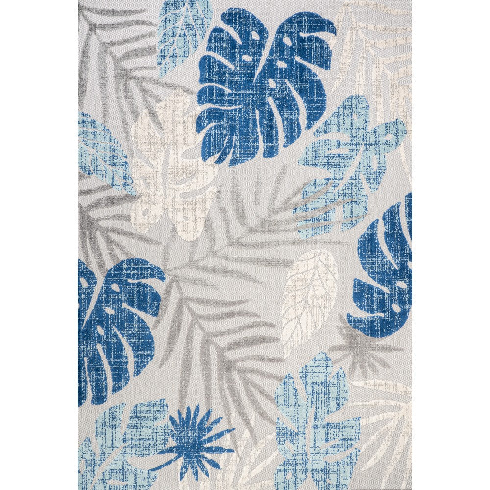 Monstera tropical Leaf High-low Indoor/outdoor Area Rug