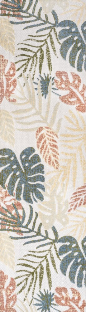 Monstera tropical Leaf High-low Indoor/outdoor Area Rug