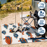 Mann modern Fish High-low Indoor/outdoor Area Rug