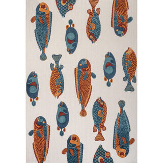 Mann modern Fish High-low Indoor/outdoor Area Rug