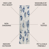 Mann modern Fish High-low Indoor/outdoor Area Rug