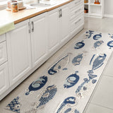 Mann modern Fish High-low Indoor/outdoor Area Rug