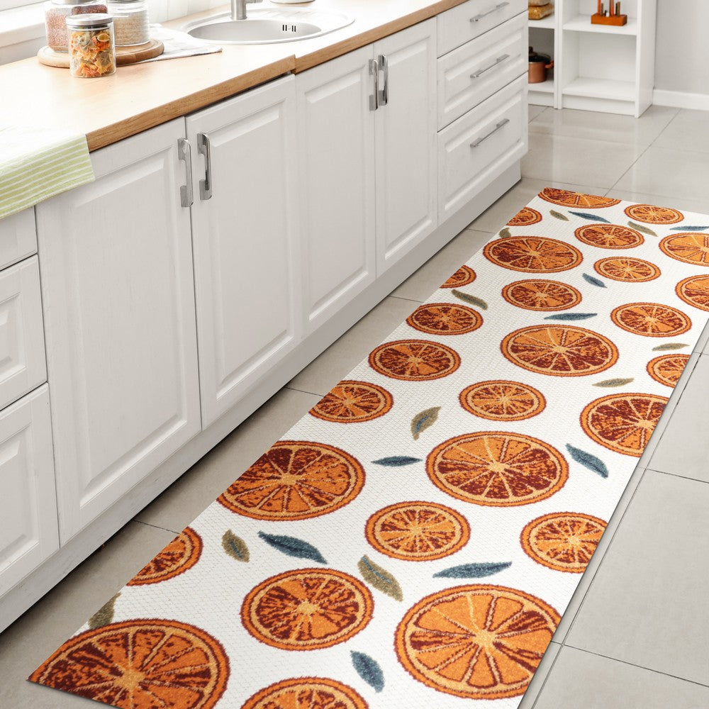 Quinn citrus Slice High-low Indoor/outdoor Area Rug