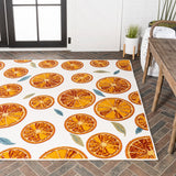 Quinn citrus Slice High-low Indoor/outdoor Area Rug