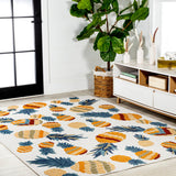 Massey bold Pineapple High-low Indoor/outdoor Area Rug