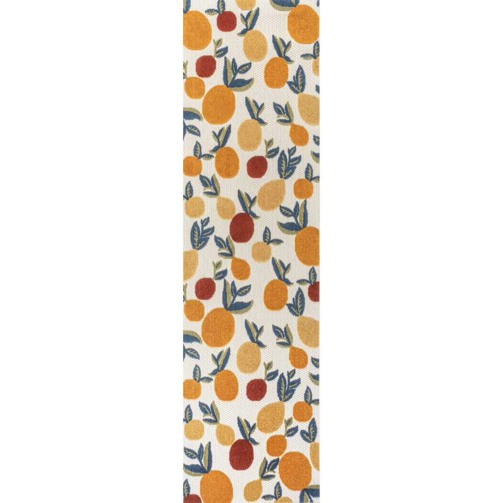 Audrey bold Lemon High-low Indoor/outdoor Area Rug