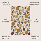 Audrey bold Lemon High-low Indoor/outdoor Area Rug