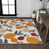 Audrey bold Lemon High-low Indoor/outdoor Area Rug