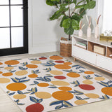 Audrey bold Lemon High-low Indoor/outdoor Area Rug