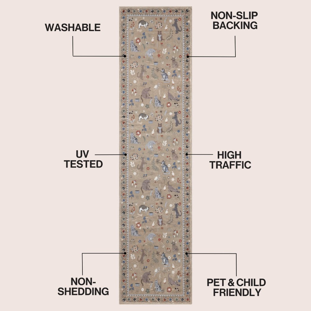 Menton tropical Leaf High-low Indoor/outdoor Area Rug
