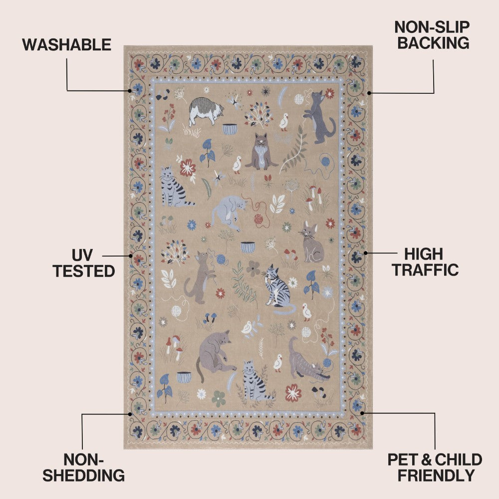 Menton tropical Leaf High-low Indoor/outdoor Area Rug