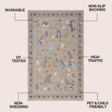 Menton tropical Leaf High-low Indoor/outdoor Area Rug