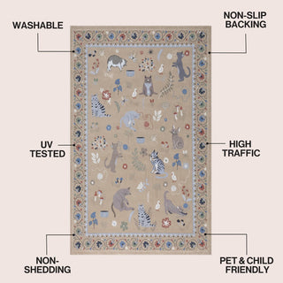 Menton tropical Leaf High-low Indoor/outdoor Area Rug