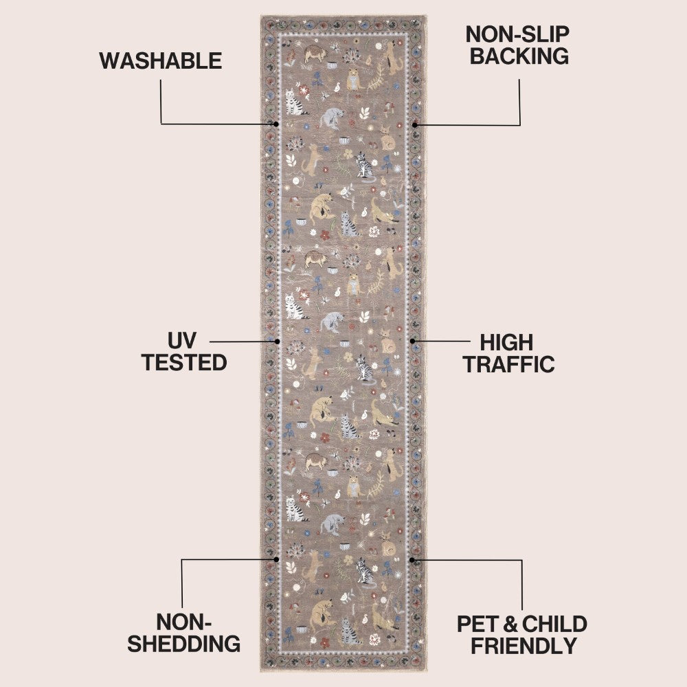 Menton tropical Leaf High-low Indoor/outdoor Area Rug