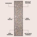 Menton tropical Leaf High-low Indoor/outdoor Area Rug
