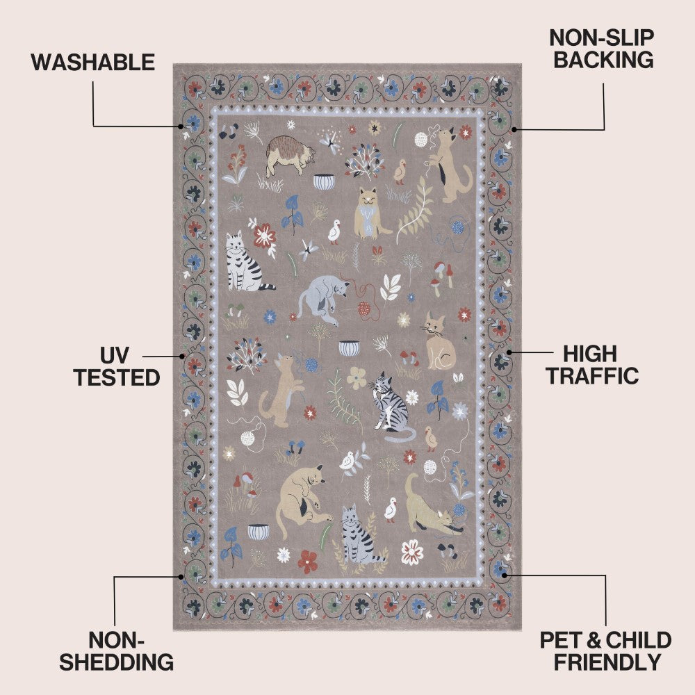 Menton tropical Leaf High-low Indoor/outdoor Area Rug