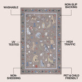 Menton tropical Leaf High-low Indoor/outdoor Area Rug