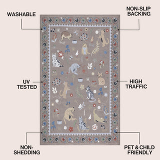 Menton tropical Leaf High-low Indoor/outdoor Area Rug