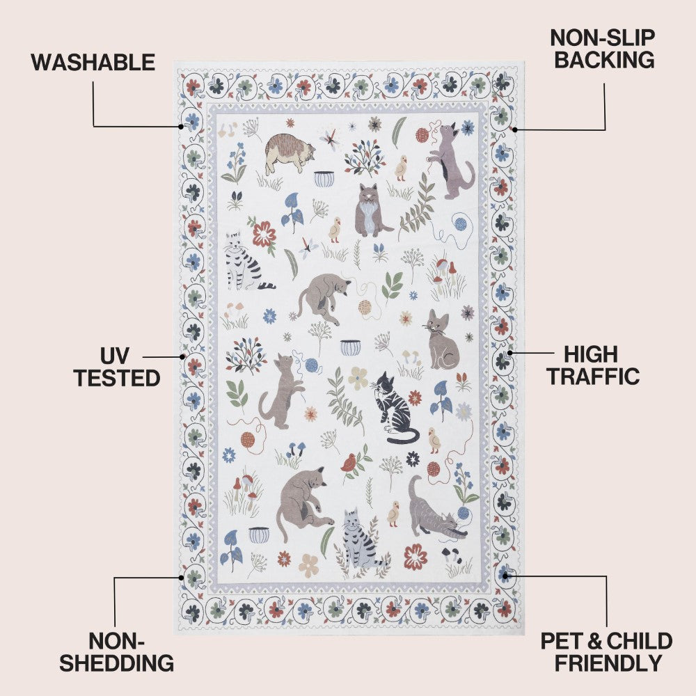 Menton tropical Leaf High-low Indoor/outdoor Area Rug