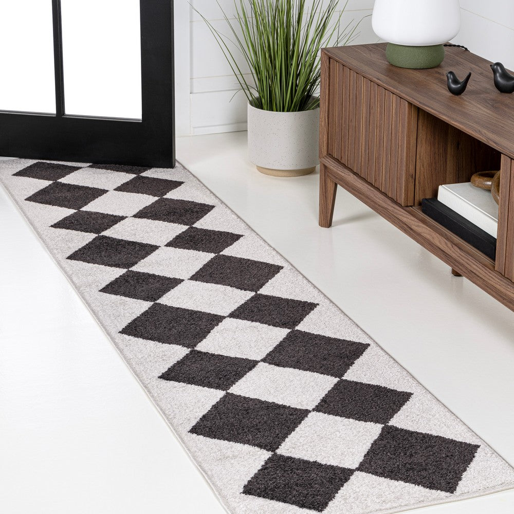 Daxaa Classic Geometric Diamond Pattern Area Rug