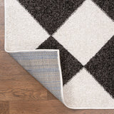Daxaa Classic Geometric Diamond Pattern Area Rug