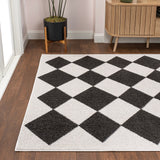 Daxaa Classic Geometric Diamond Pattern Area Rug