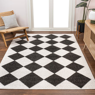 Daxaa Classic Geometric Diamond Pattern Area Rug