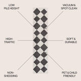 Daxaa Classic Geometric Diamond Pattern Area Rug