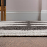 Daxaa Classic Geometric Diamond Pattern Area Rug