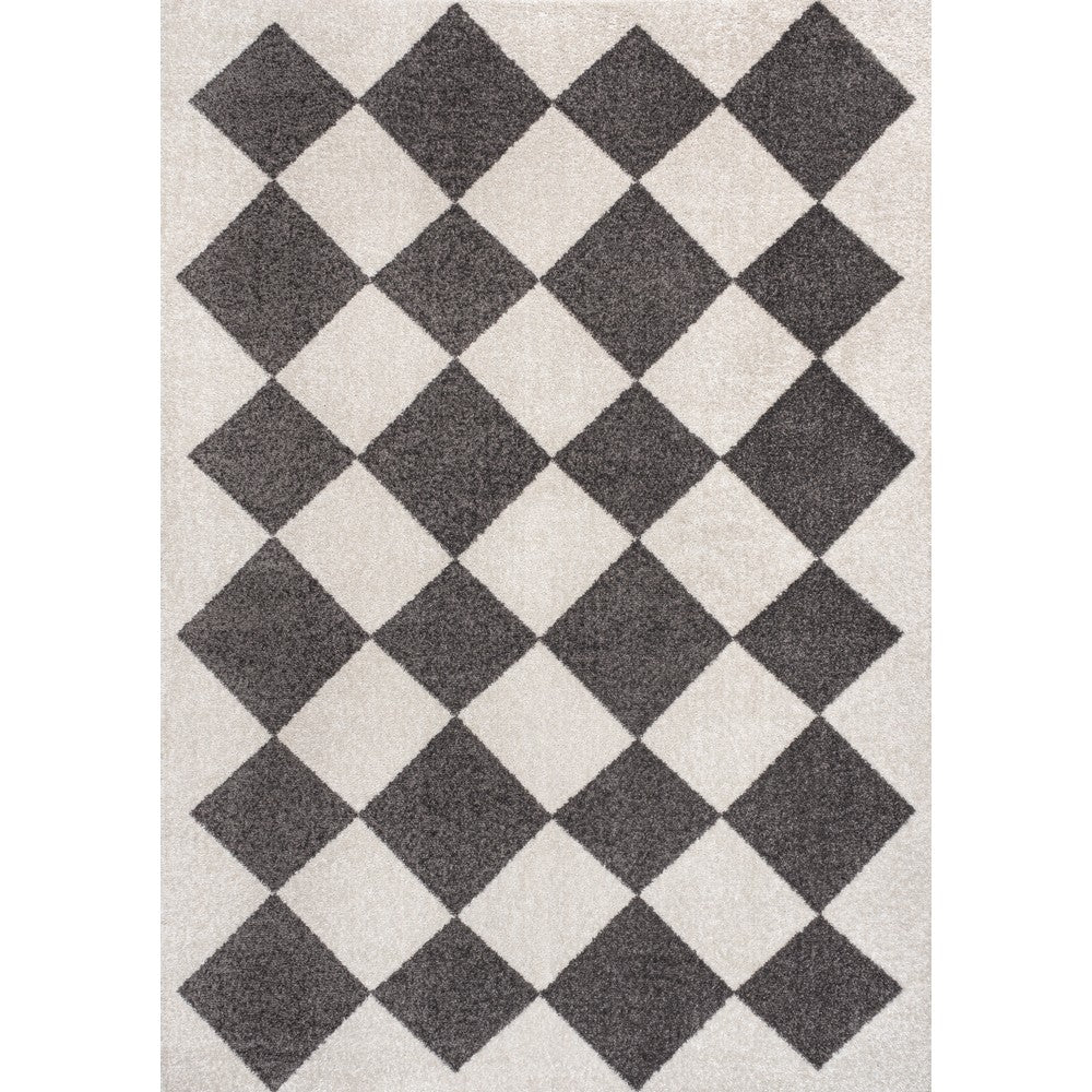 Daxaa Classic Geometric Diamond Pattern Area Rug