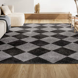 Daxaa Classic Geometric Diamond Pattern Area Rug
