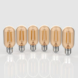 Filament Non-Dimmable T45-4W LED Edison Glass Bulbs with E26 Base