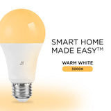 Superba Smart A19 Dimmable Light Bulb - Dimmable Color Changing LED; Compatible with Alexa and Google Home Assistant, No Hub Required (SET of 2) Set 2