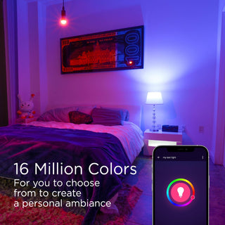 Supremat Smart BR30 Dimmable Light Bulb - Dimmable Color Changing LED; Compatible with Alexa and Google Home Assistant, No Hub Required (SET of 2) Set 2