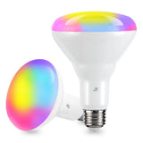 Supremat Smart BR30 Dimmable Light Bulb - Dimmable Color Changing LED; Compatible with Alexa and Google Home Assistant, No Hub Required (SET of 2) Set 2