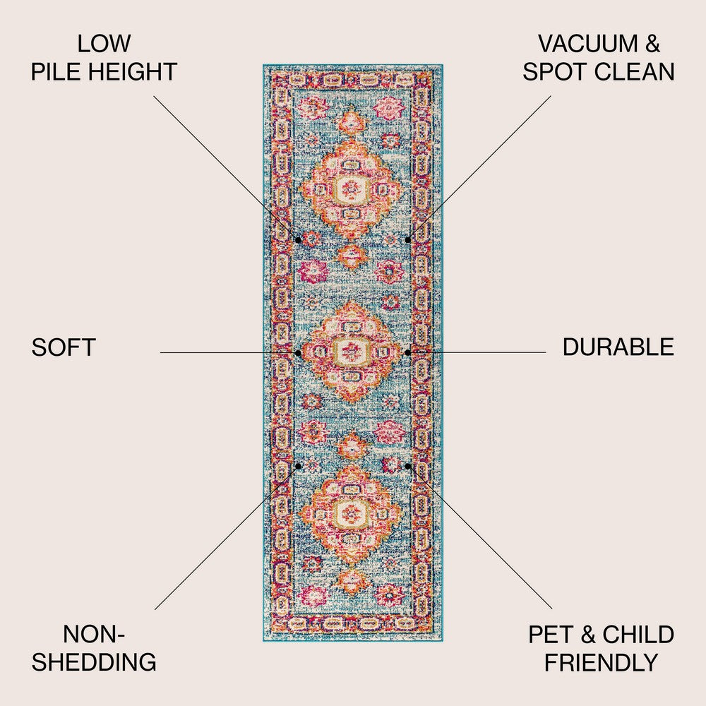 Madison Bohemian FLAIR Boho Vintage Area Rug
