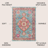 Madison Bohemian FLAIR Boho Vintage Area Rug