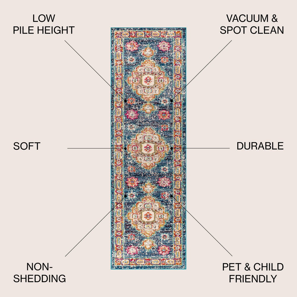 Madison Bohemian FLAIR Boho Vintage Area Rug