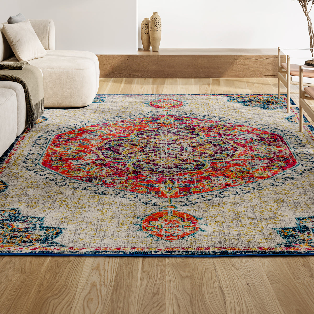 Brisbane Bohemian FLAIR Boho Vintage Area Rug