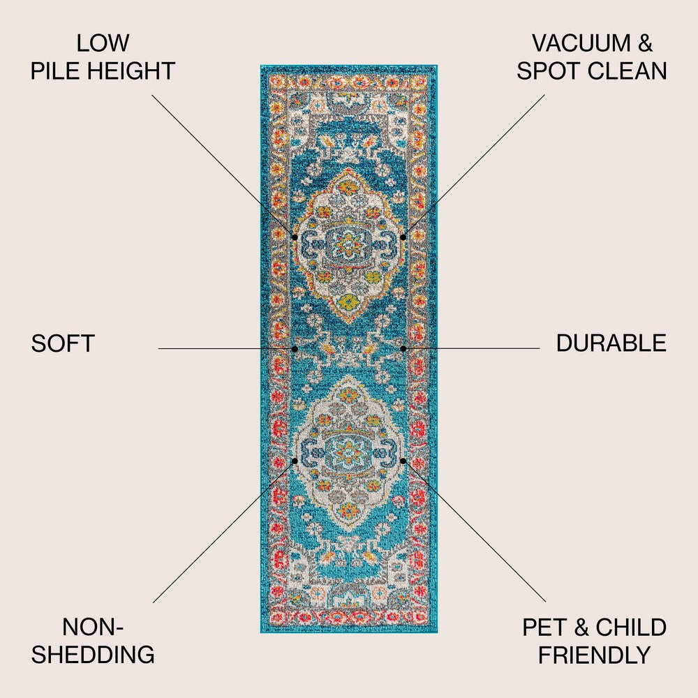 Geneva Bohemian FLAIR Boho Vintage Area Rug