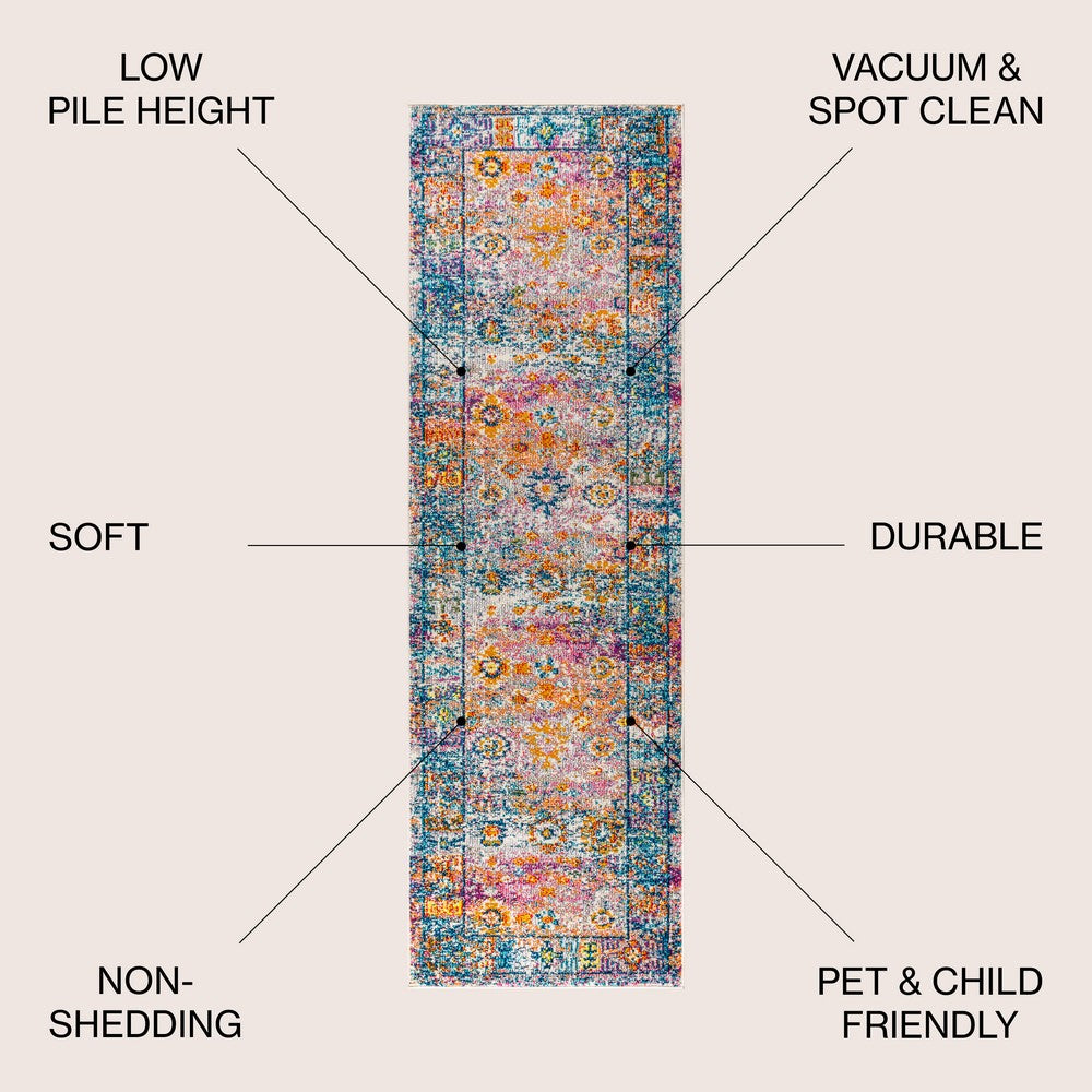 Verona Bohemian FLAIR Boho Vintage Area Rug