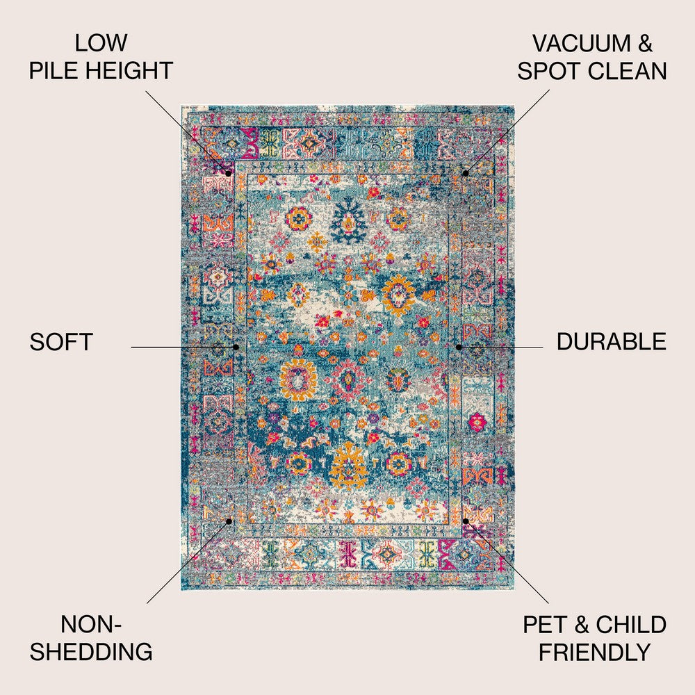 Verona Bohemian FLAIR Boho Vintage Area Rug